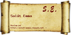 Salát Emma névjegykártya