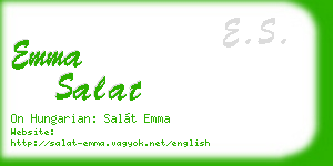 emma salat business card