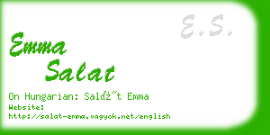 emma salat business card